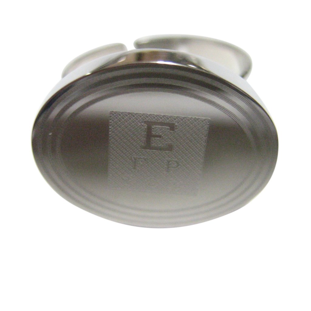 Etched Oval Optometrist Adjustable Ring 30$